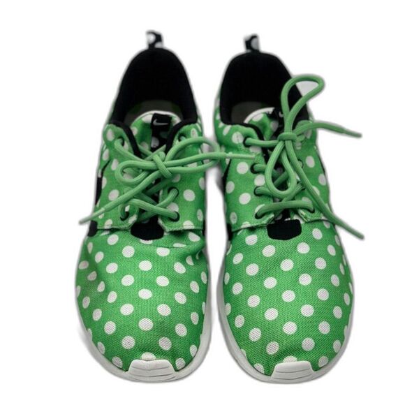 Vintage Nike Roshe Run NM ‘Polka Dot’ – Green/White | M 8.5 / W 10 - Picture 3 of 7
